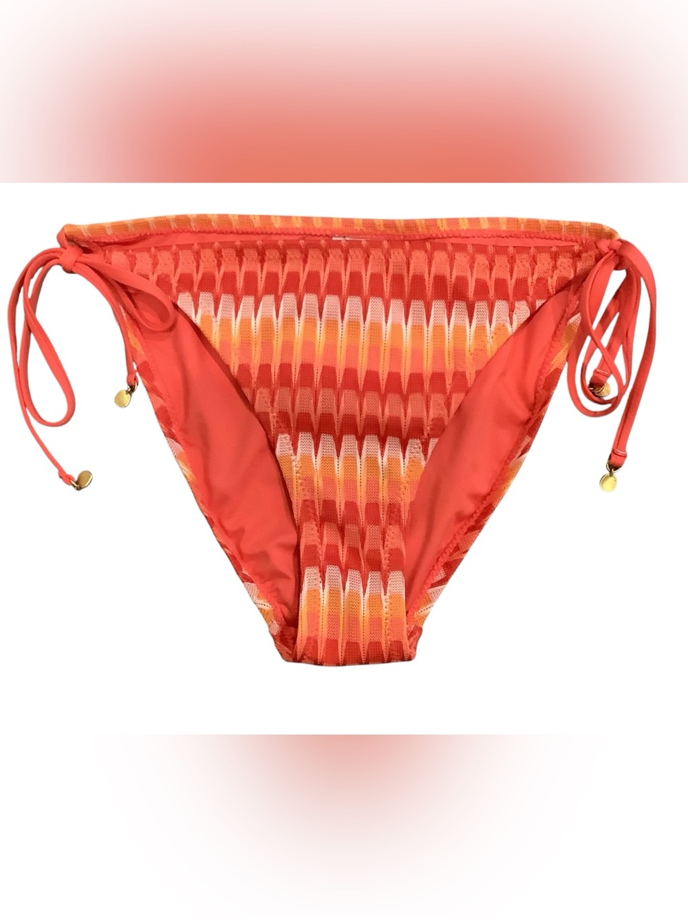 Trina Turk Orange Tie Side Bottom Swimsuit Size 8, NWT